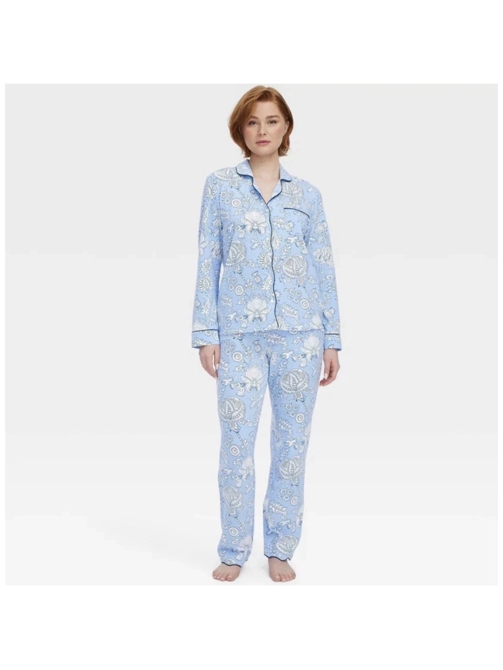 Roller Rabbit Target Long Sleeve Floral Pajama Pant Set Size XS Preppy
